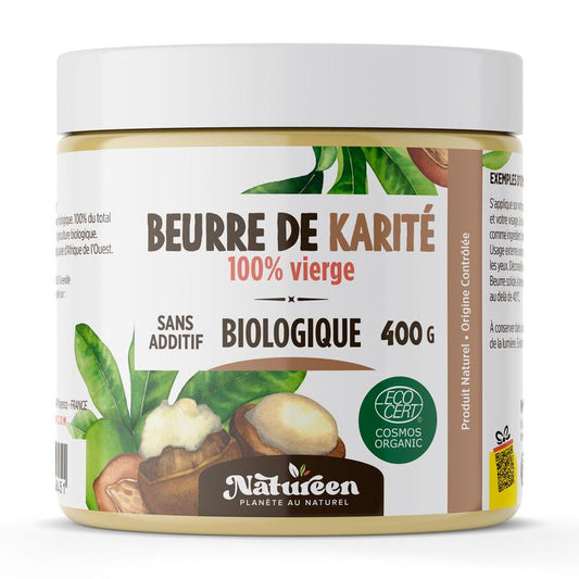 Beurre de Karité Biologique – زبدة الشيا البيولوجية الطبيعية للشعر والجسم والوجه